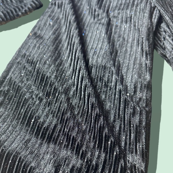 NWT Genuine Kids By OshKosh Black Velvet Glitter Tank Top Pants Set Sz 2T - Picture 7 of 11